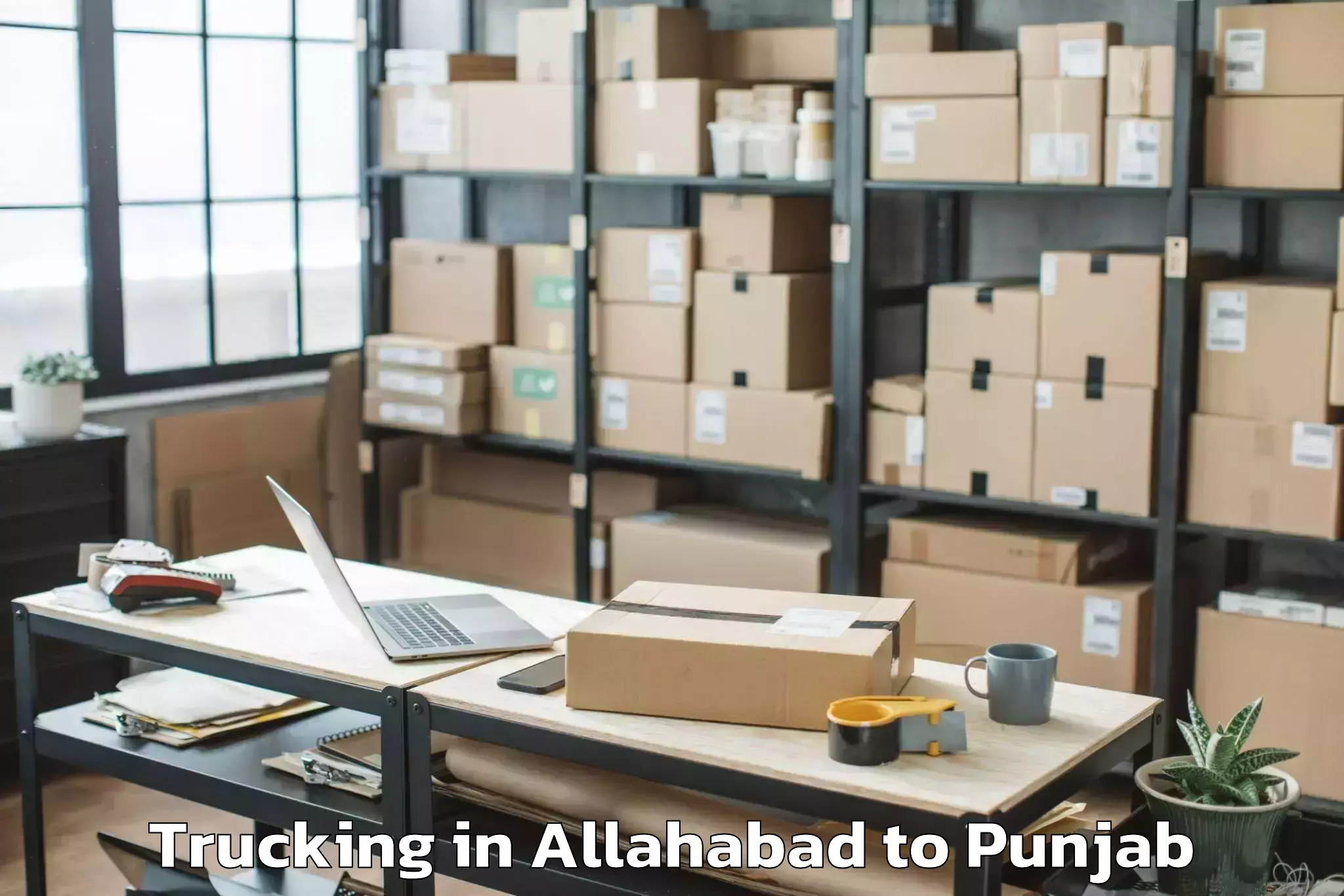 Affordable Allahabad to Guru Kashi University Talwandi Trucking